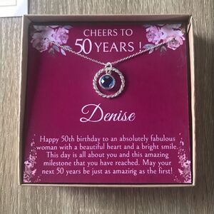 NEW … SIMPLICITY BY ANGIES “50 Years” Necklace